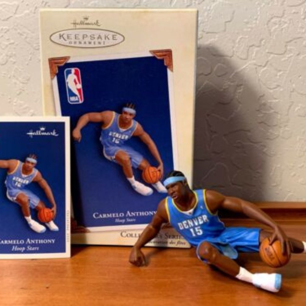Hallmark Keepsake Carmelo Anthony Hoop Stars Christmas Ornament